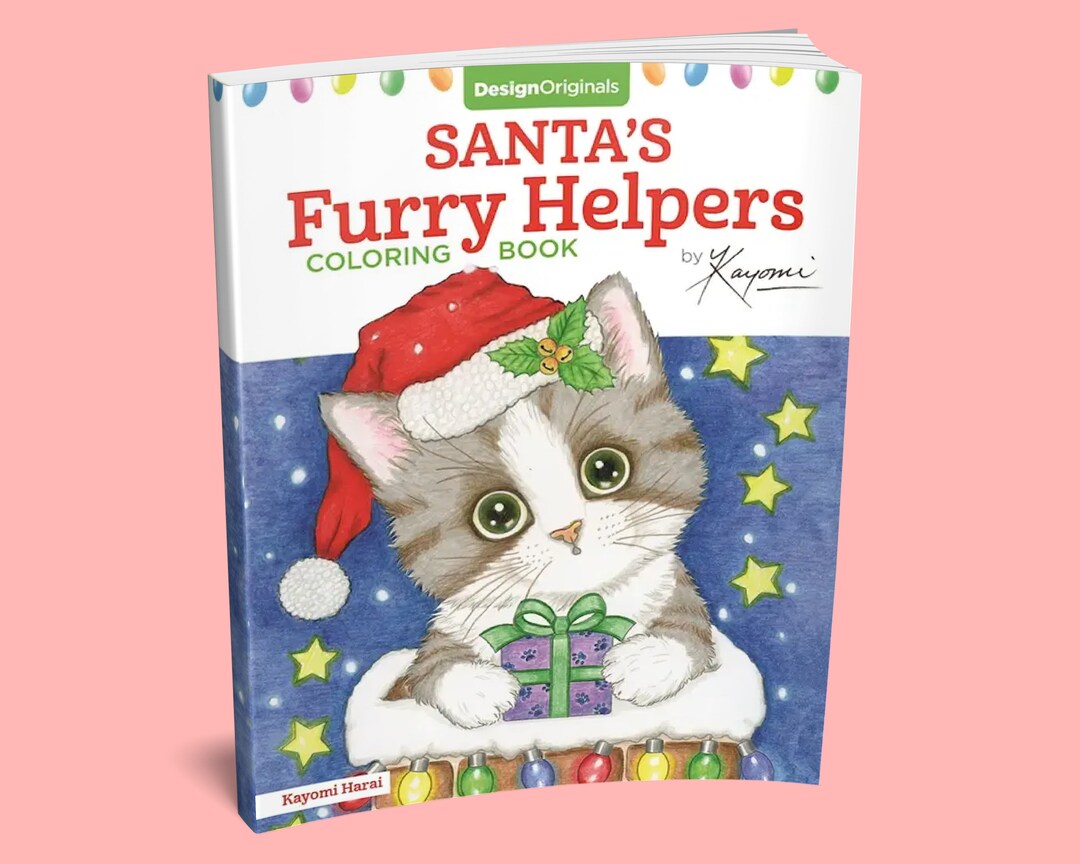 Coloring Book: Santa's Furry Helpers Coloring Book Christmas Coloring