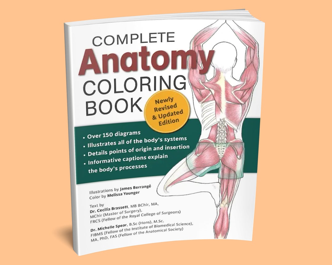 Coloring　Coloring　Book:　Anatomy　Complete　日本　Anatomy　Book　Gifts　Etsy