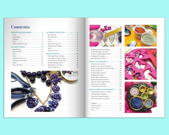 Book: Learn to Make Amazing Resin & Epoxy Clay Jewelry Book 