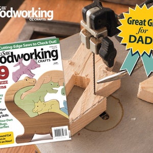 ScrollSaw Woodworking & Crafts Magazine Subscription: Annual Subscription - Woodworking Tips - Gift for Father or Dad -Woodworker