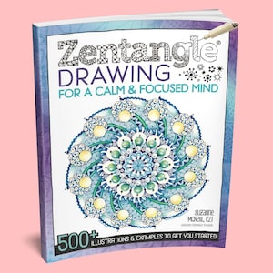 Book: Zentangle Drawing for a Calm & Focused Mind Book - Mindfulness Workbook - Mindfulness Gift - How to Doodle Book - Mandala Drawing