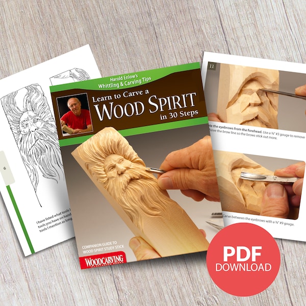 Book: Learn to Carve a Woodspirit Booklet - PDF Download