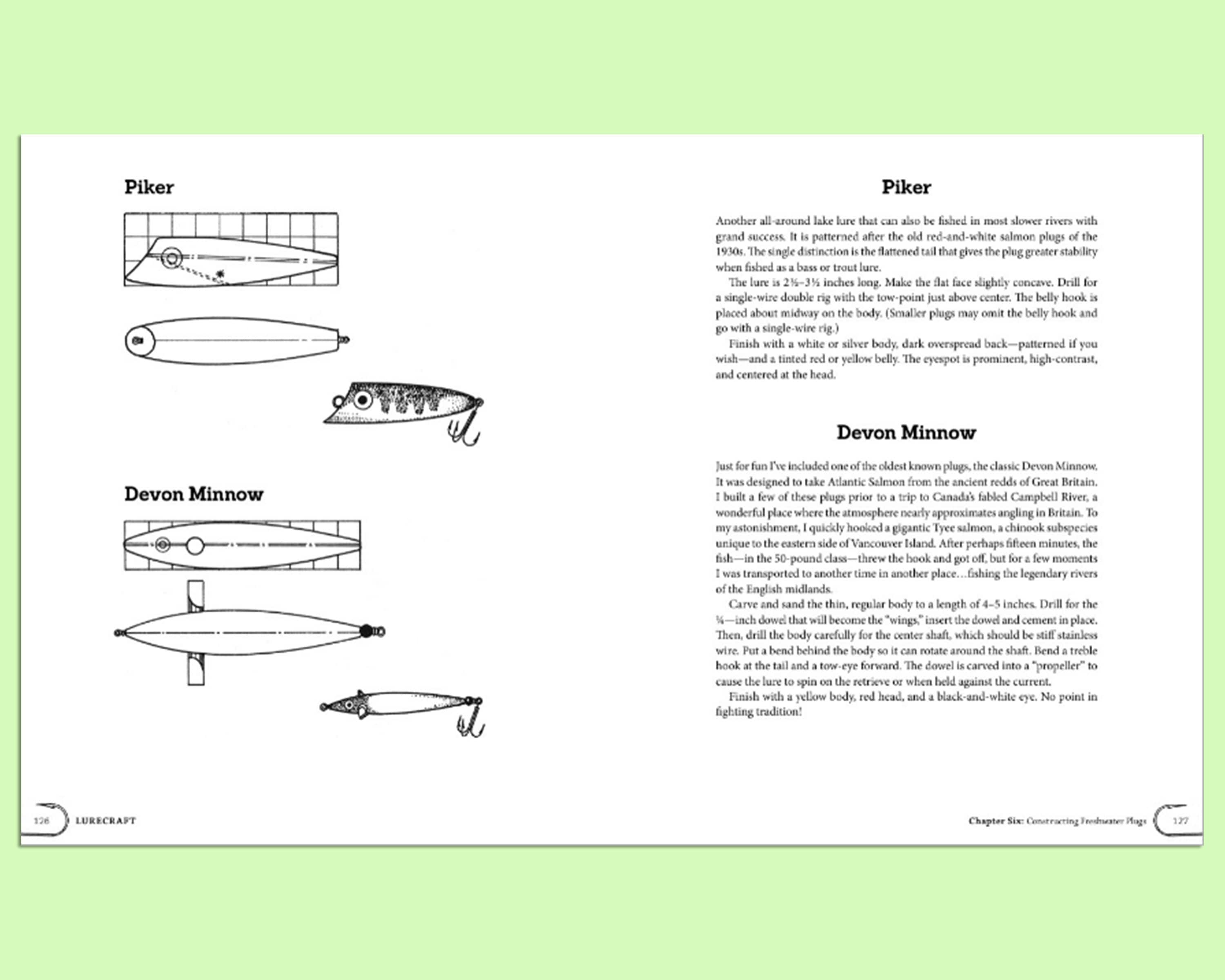 Book: Lurecraft Book How to Make Fishing Plugs, Spinners, Spoons, & Jigs DIY  Lures, Gift for Fisherman, Make You Own Fishing Lures 