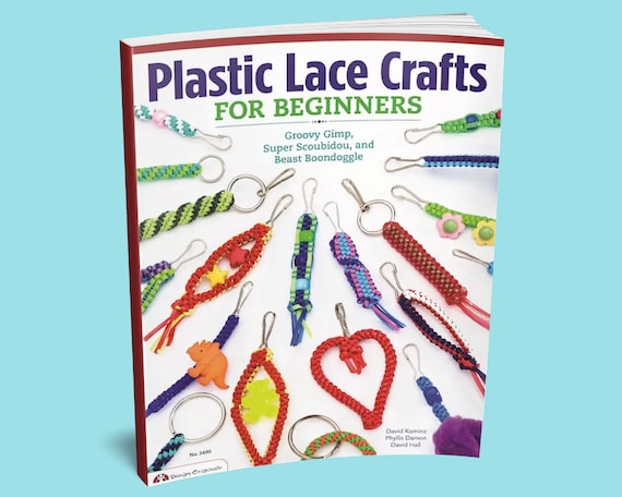 Book: Plastic Lace Crafts Book Scoubidou Gimp Cord Projects Kids