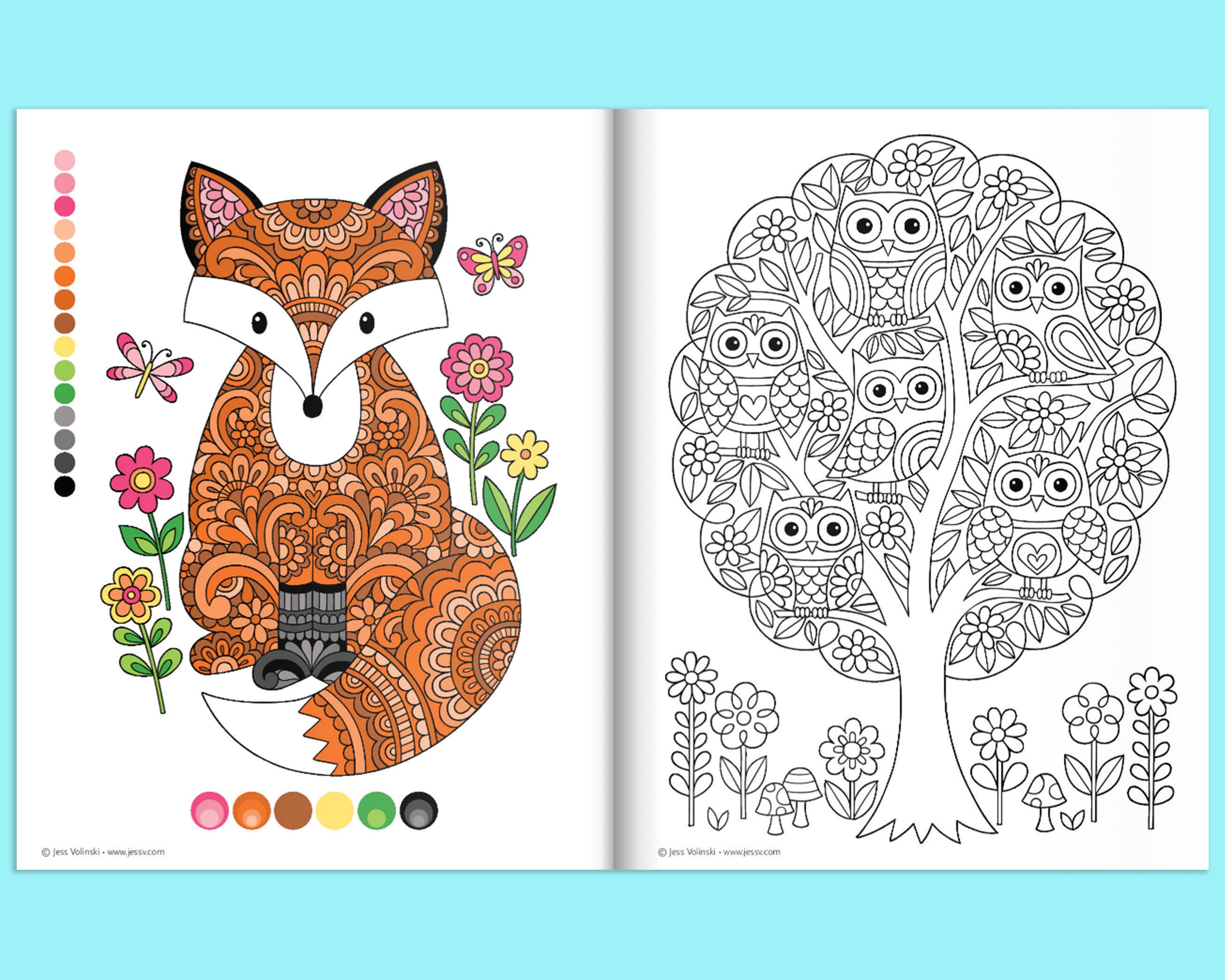 Notebook Doodles Super Cute Coloring Book | Etsy