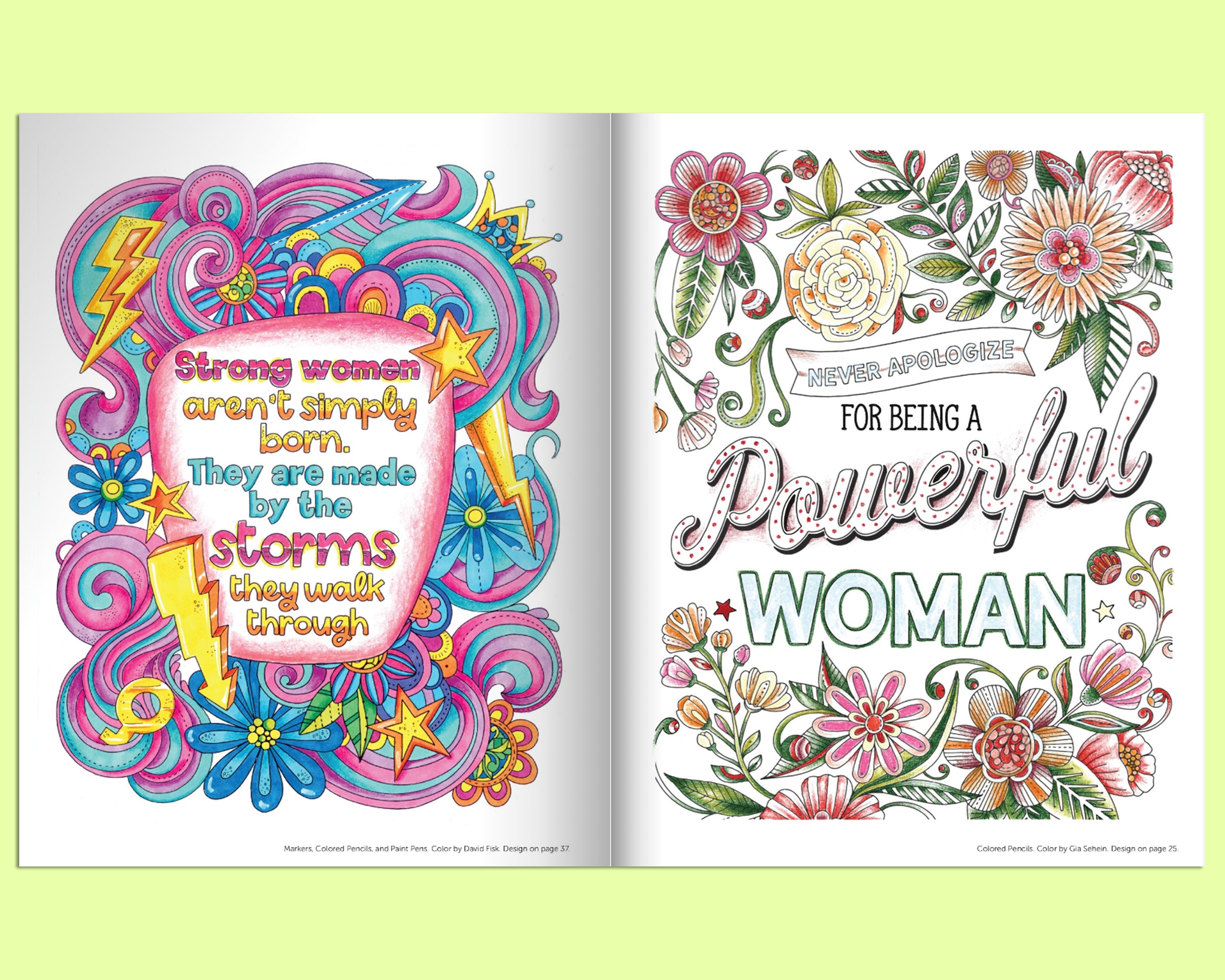 Empowering Women Coloring Book - 6 pages