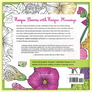 Coloring Book: Hidden Language of Flowers Adult Coloring and Activity Book Drawing Pages, Reflective Prompts, and Interactive Activities 画像 9