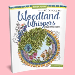 Coloring Book: Woodland Whispers Coloring Book - Woodland Coloring Page - Animals Coloring