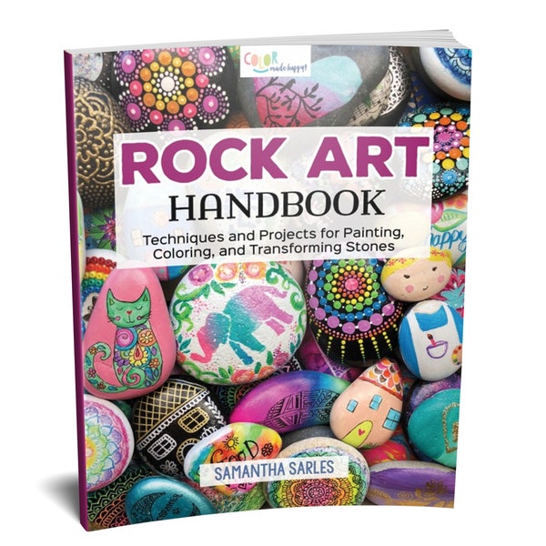 Book: Rock Art Handbook Craft Book - Kids Craft Book - Childs Craft Book - Kids Art Book - Rock Painting Kit