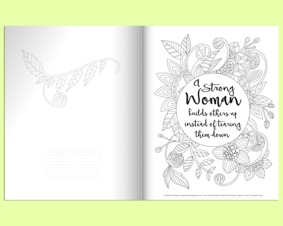 Fierce Women - Inspirational Coloring Book for Adults, Mindfulness