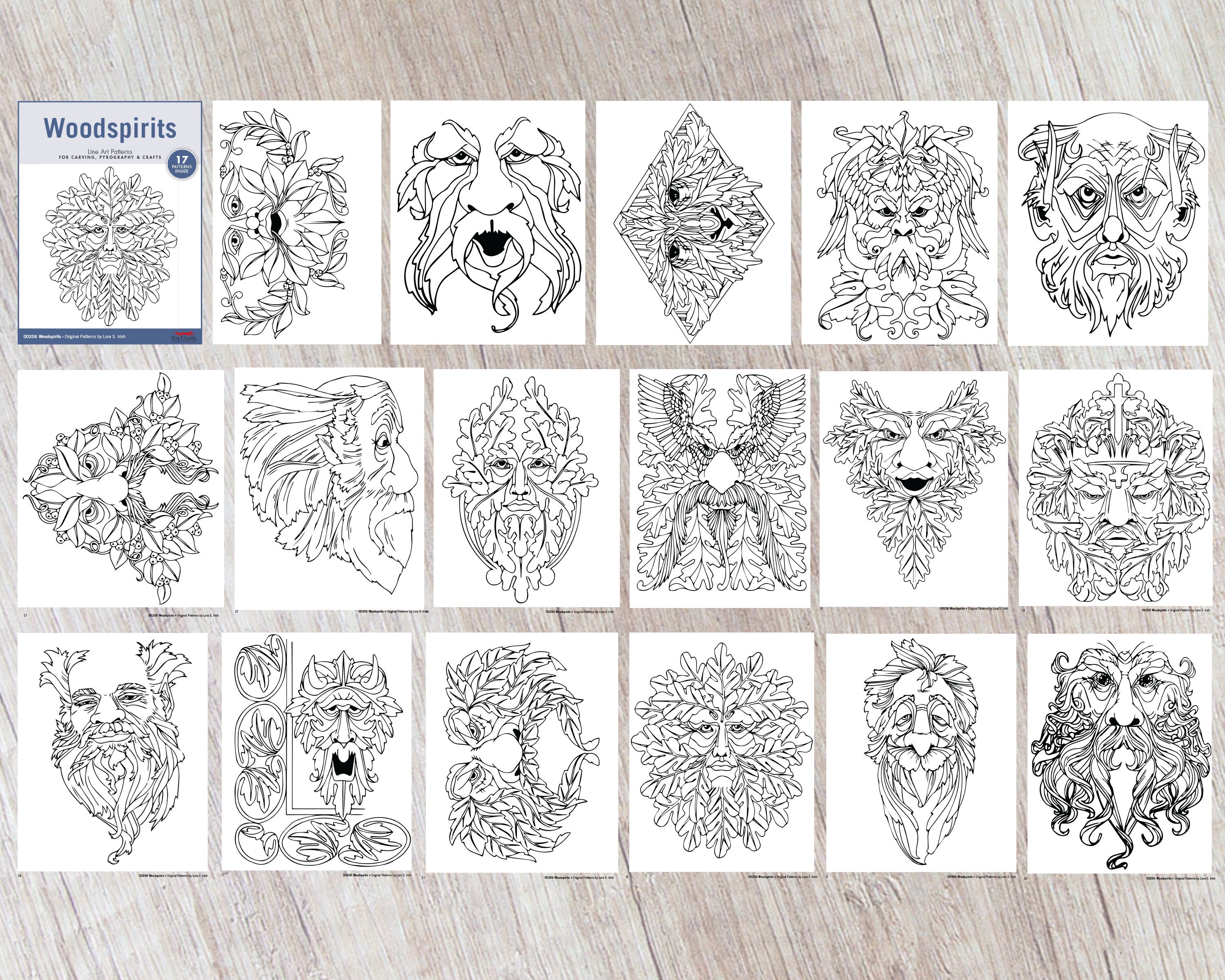 Patterns: Woodspirits Printable Patterns PDF Download Etsy Canada
