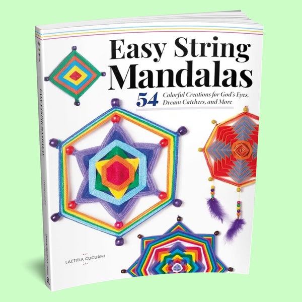 Book: Easy String Mandala Book - String Art Patterns - Teen Crafts - Kids Craft Book - How to Make a Dream Catcher - DIY Dream Catchers