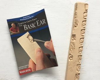 Studienstab: Basic Ohren Holzschnitzerei Studienstab Kit - Harold Enslow - Whittling für Anfänger