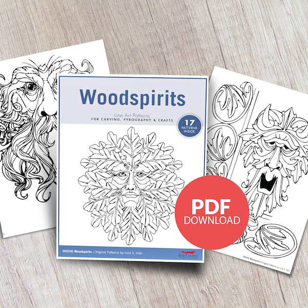 Patterns: Woodspirits Printable Patterns - PDF Download