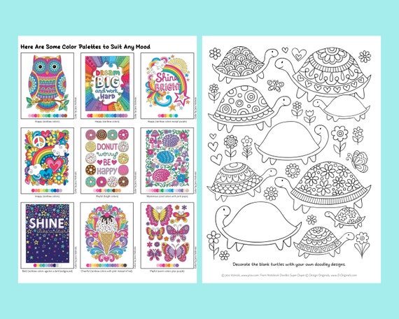 Adult Coloring Books Super Set -- 10 Deluxe Coloring Books for Adults and  Teens