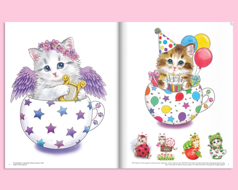 Coloring Book: Teacup Kittens Coloring Book Cat Coloring Book image 3