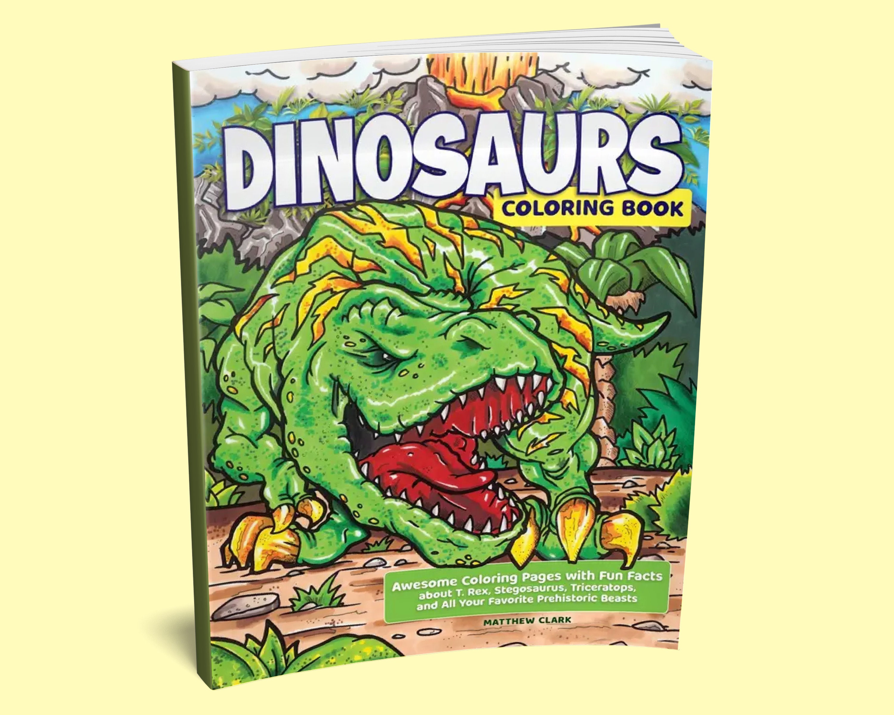 Large Print Dinosaur Coloring Book For Kids. Color By Number With 25  Realistic Dinosaur Designs: High-Quality Original Designs. Cool Gift For  Boys 