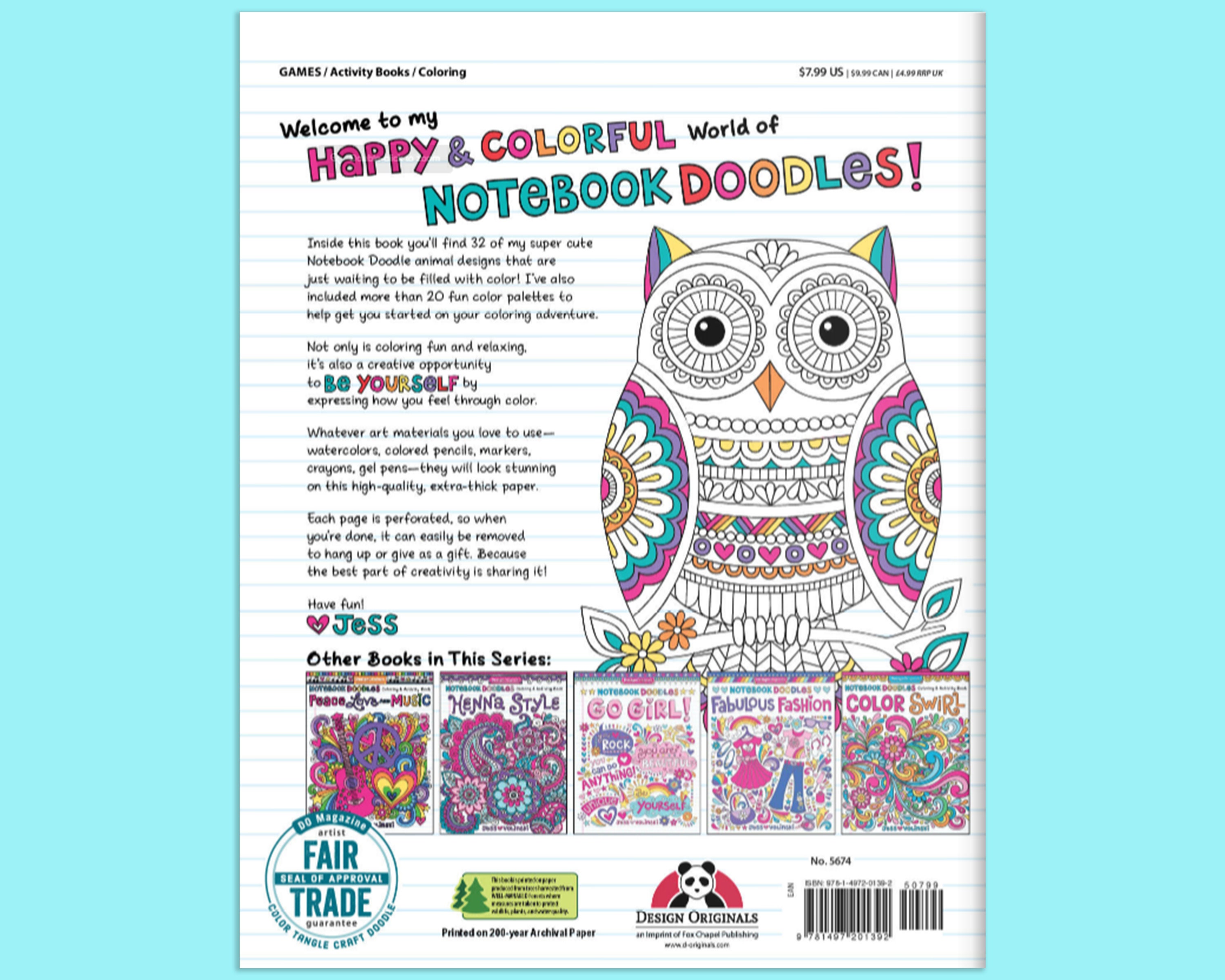 Coloring Book: Notebook Doodles Super Cute Coloring Book - Etsy