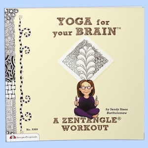 Book: Yoga for Your Brain - Zentangle Drawing Book - Zentangle Supplies - Adult Art Activities - Mindfulness Gift - Mental Health Activities