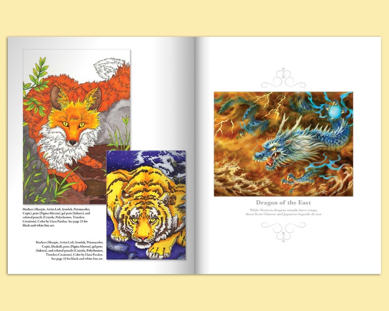 Download Mystical & Majestic Animals Coloring Book Fantasy Coloring ...