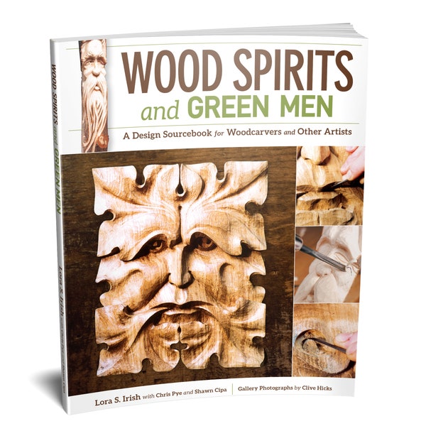 Book: Wood Spirits & Green Men Reference and Pattern Book - Woodworking Gift - Woodworker - Woodcarver - Woodcarving - Patterns
