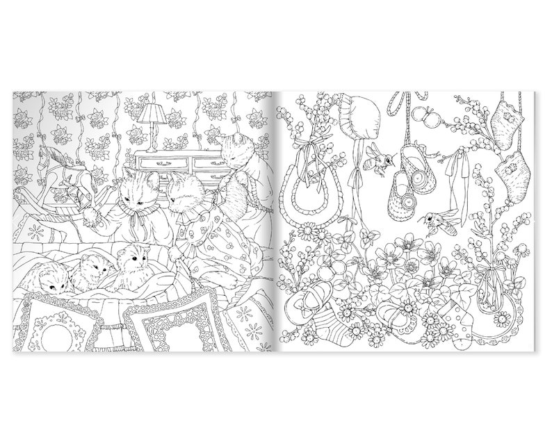 Coloring Book Kingdom of Curious Creatures Coloring Book Etsy