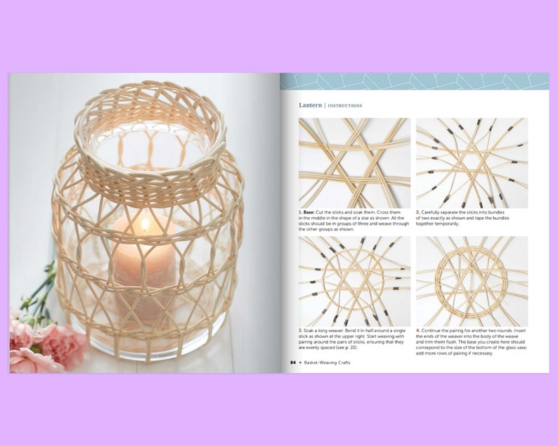 Book Basket Weaving Crafts Basket Weaving Patterns Basket Etsy