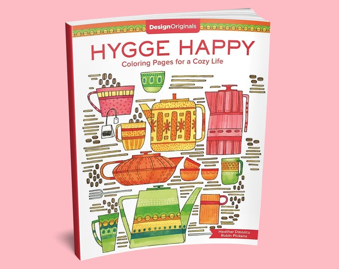 Malbuch: Hygge Happy Malbuch – Malbuch für Erwachsene – Achtsamkeits-Malbuch