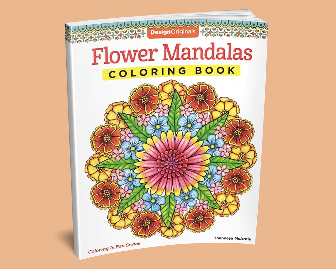 Coloring Book: Flower Mandalas Coloring Book - Etsy