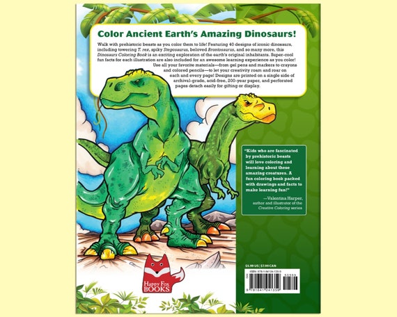 Coloring Books for Kids Ages 4-8 Animals: Dinosaurs Coloring Books