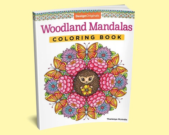 Coloring Book: Woodland Mandalas Coloring Book Animal Coloring Book  Mandalas Colouring Nature Coloring Book Mandala Coloring Pages 