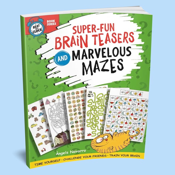 Activity Book: Super-Fun Brain Teasers and Marvelous Mazes Book - Mazes for Kids - Kids Workbook - Puzzles for Kids