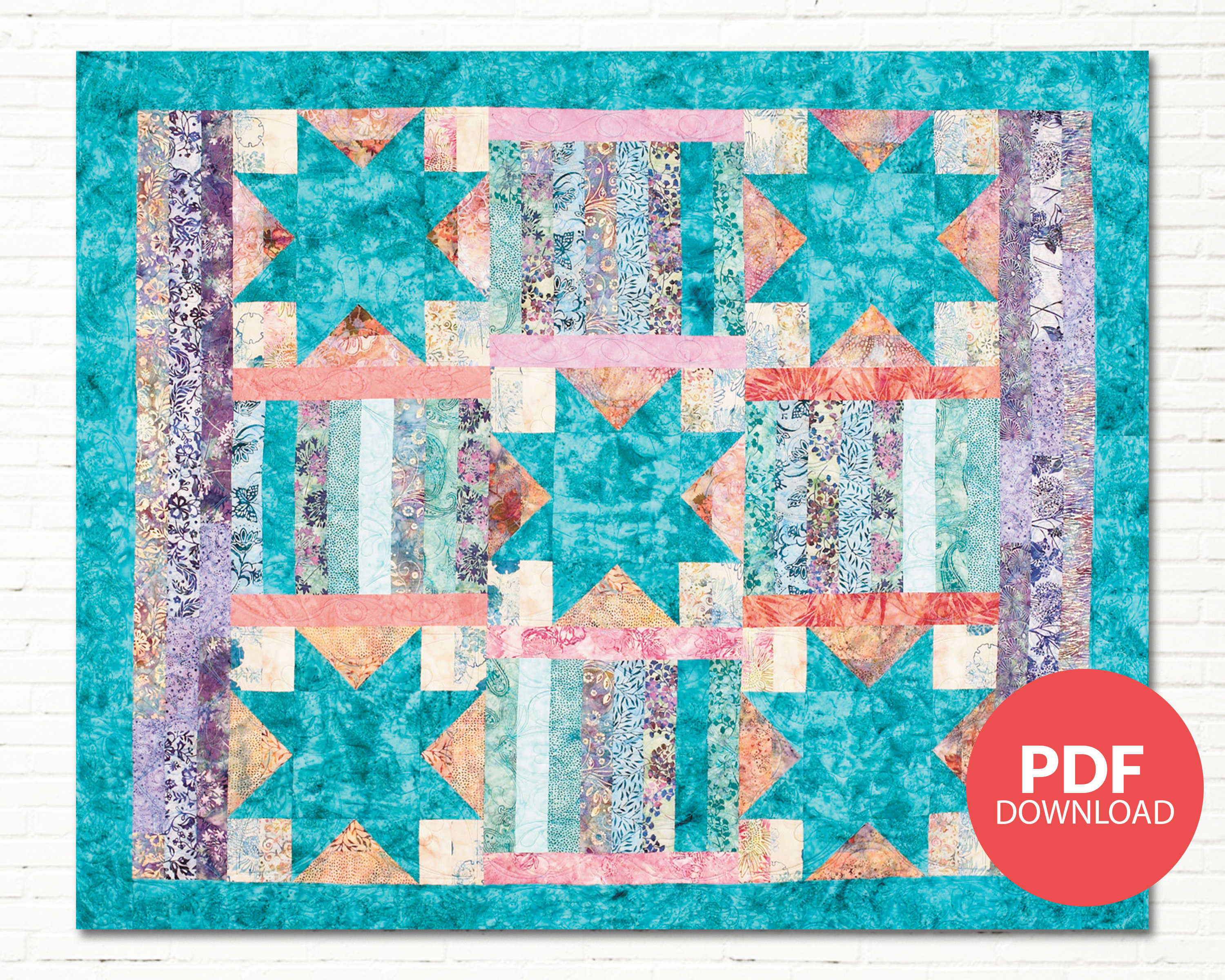 Cotton Candy Quilt Printable Pattern PDF Download Etsy