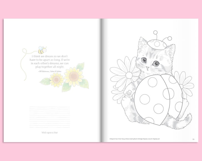 Coloring Book: Teacup Kittens Coloring Book Cat Coloring Book image 5