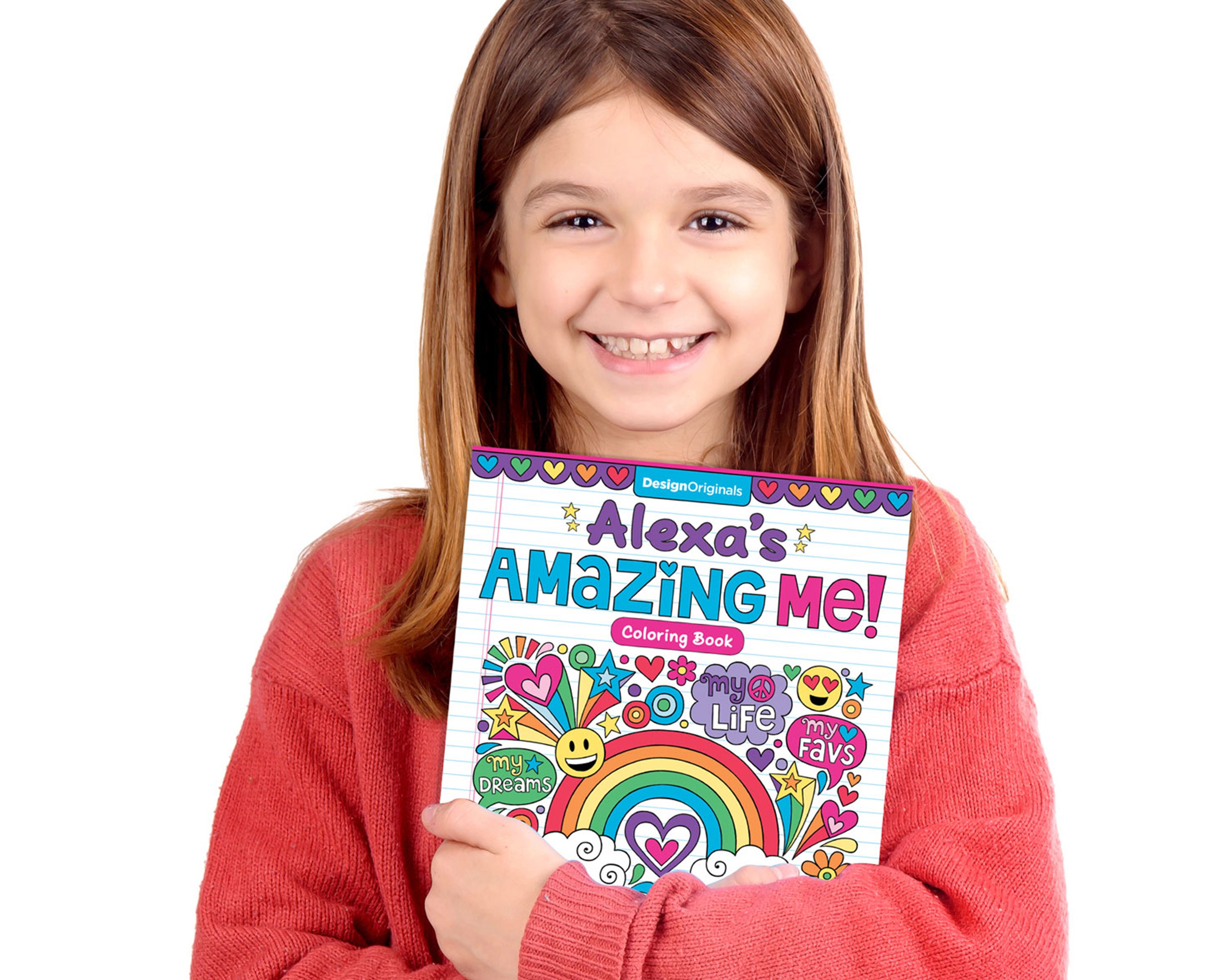 A is for Asher: A personalized coloring book for Kids.: Easy And