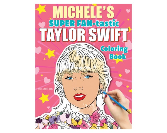 Personalized SUPER Fan-tastic Taylor Swift Coloring Book