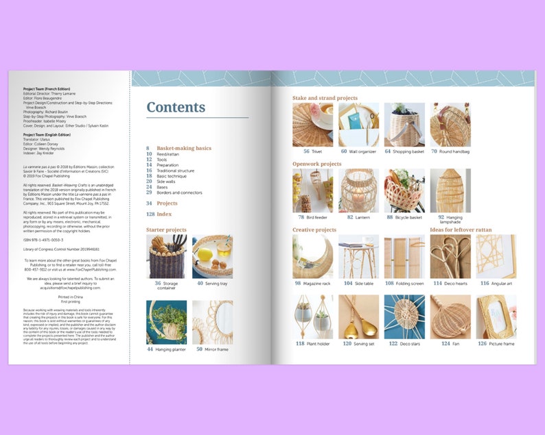 Book Basket Weaving Crafts Basket Weaving Patterns Basket Etsy