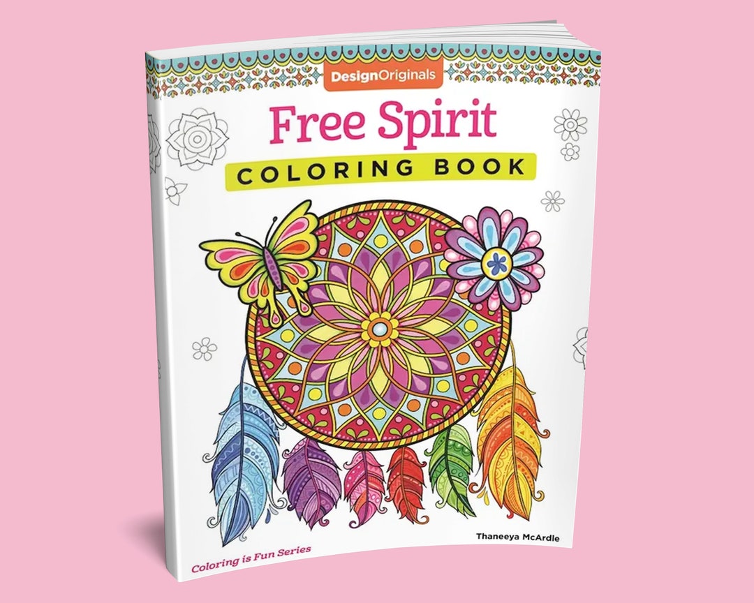 Coloring Book: Free Spirit Coloring Book - Adult Coloring Pages - Kids ...