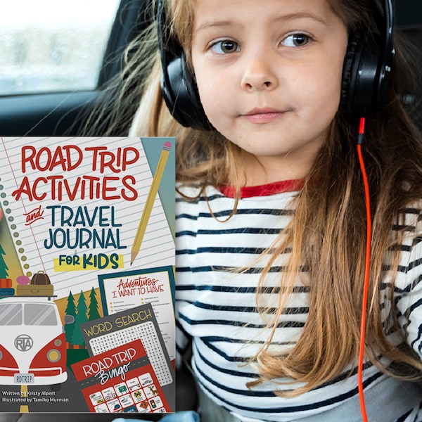 Activity Book/Journal: Road Trip Activities and Travel Journal for Kids - Games - Puzzles - Word Search - Bingo - Log Book - Fill-Ins