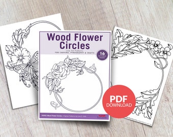 Patterns: Flower Circles Printable Wood Patterns - PDF Download