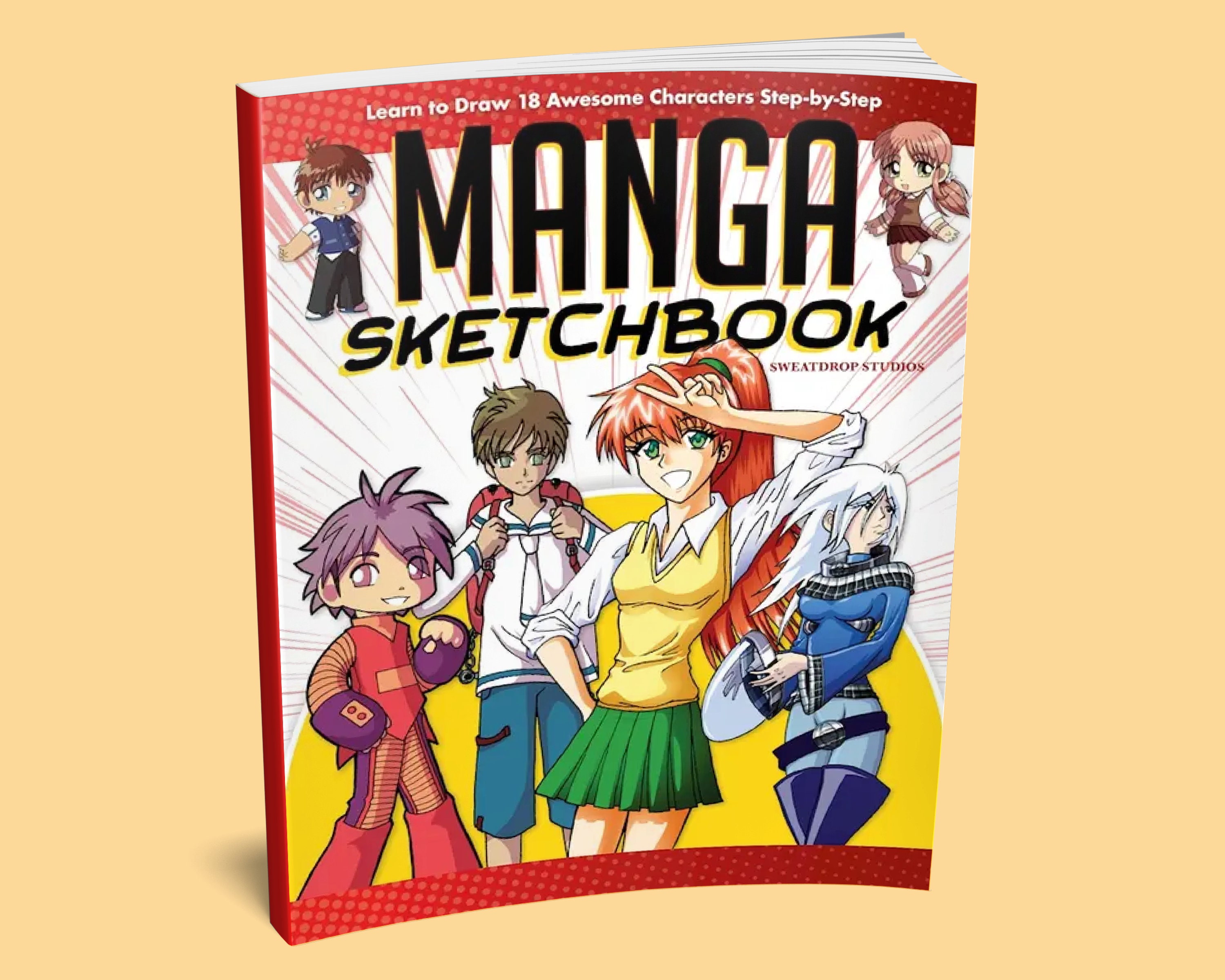 Anime Sketchbook: Anime Girl Series: 100 Large High Quality Sketch Pages  (Volume 1) (Anime Girls) (Paperback)