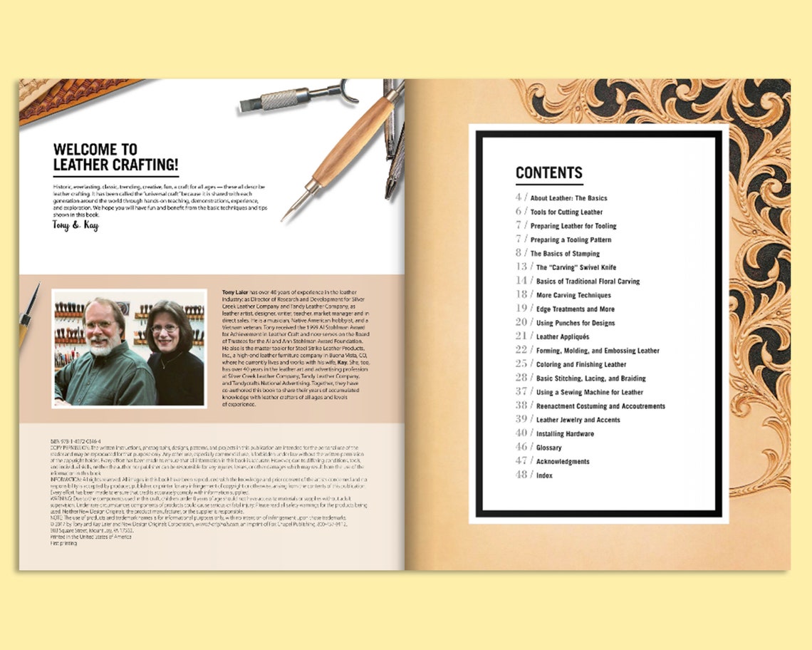 Book Get Started in Leather Crafting Leather Craft Book Etsy