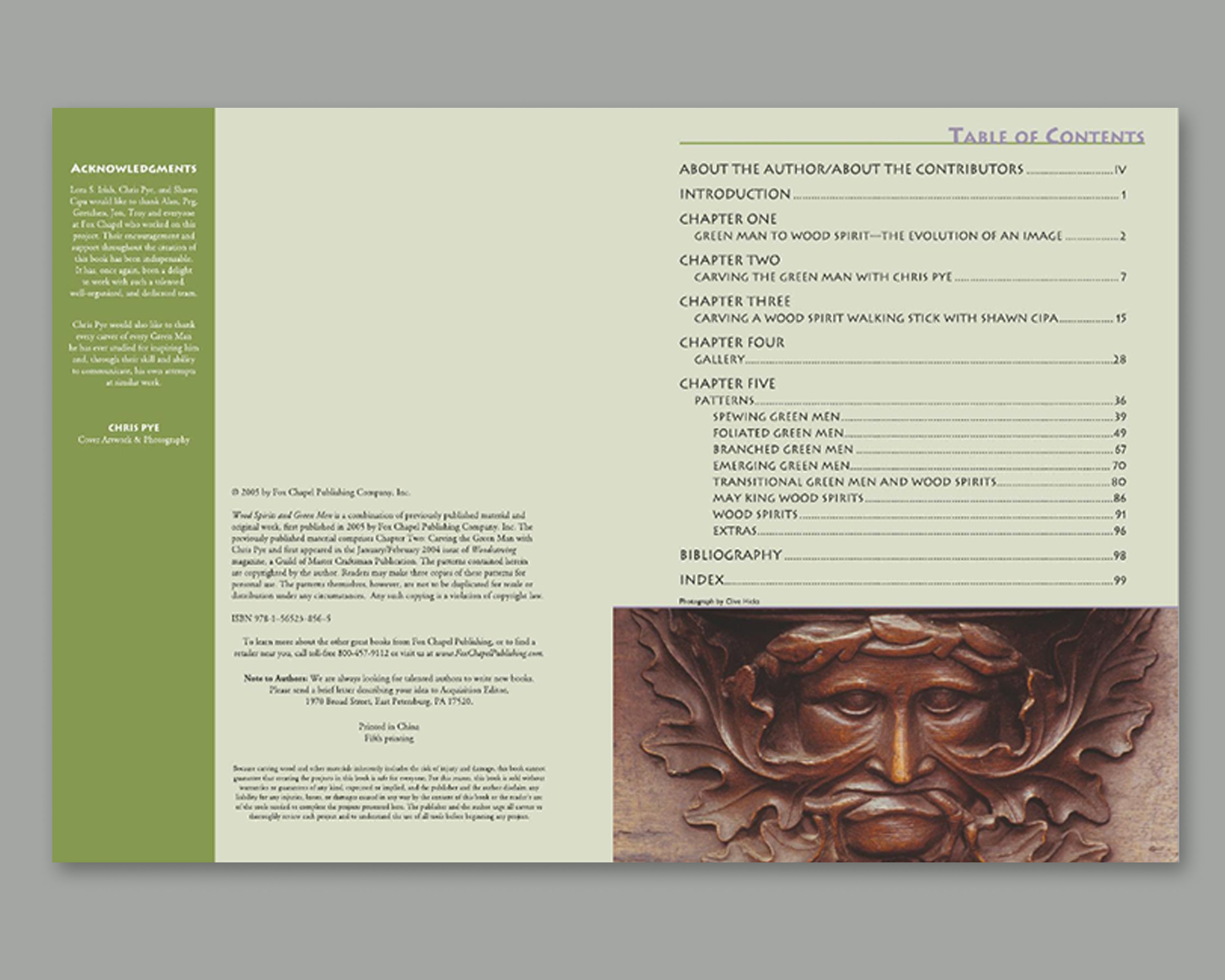 Book: Wood Spirits & Green Men Reference and Pattern Book