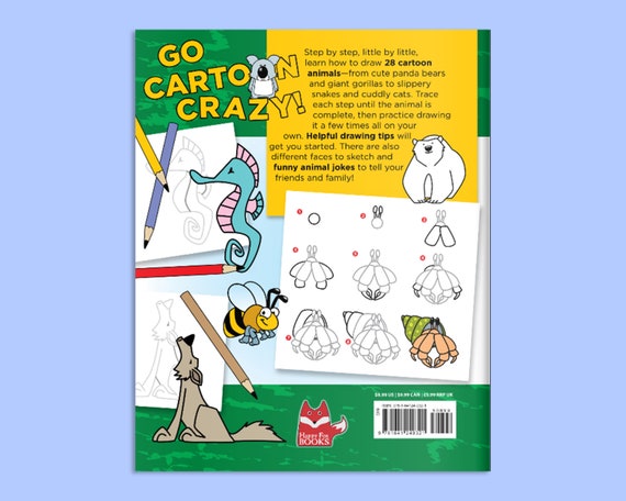 Activity Book: A Kid's Guide to Drawing Cartoon Animals - Etsy Ireland Activity Book: A Kid's Guide to Drawing Cartoon Animals - Etsy Ireland