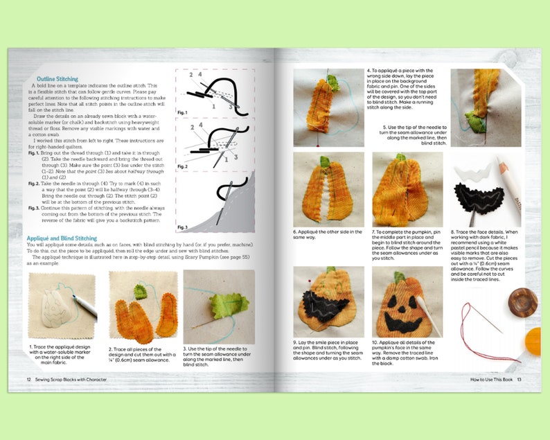 Sewing Scrap Blocks With Character Book Animal Quilt Block Etsy