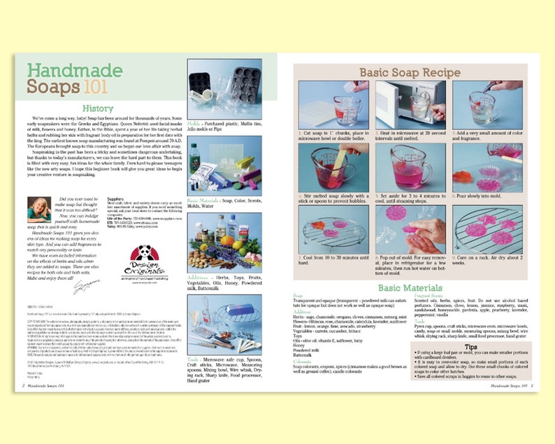 Handmade Soap 101 Soap Making Recipes Soap Making Book Etsy