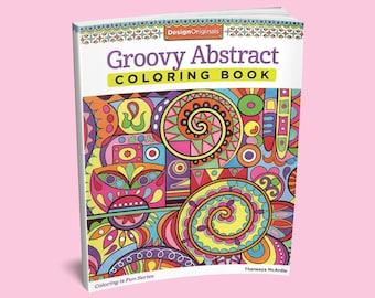 Kleurboek: Groovy Abstract kleurboek