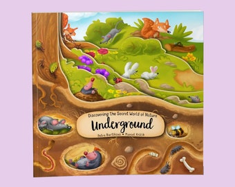 Board Book: Discovering the Secret World of Nature Underground Children's Picture Book - Kids Educational Book