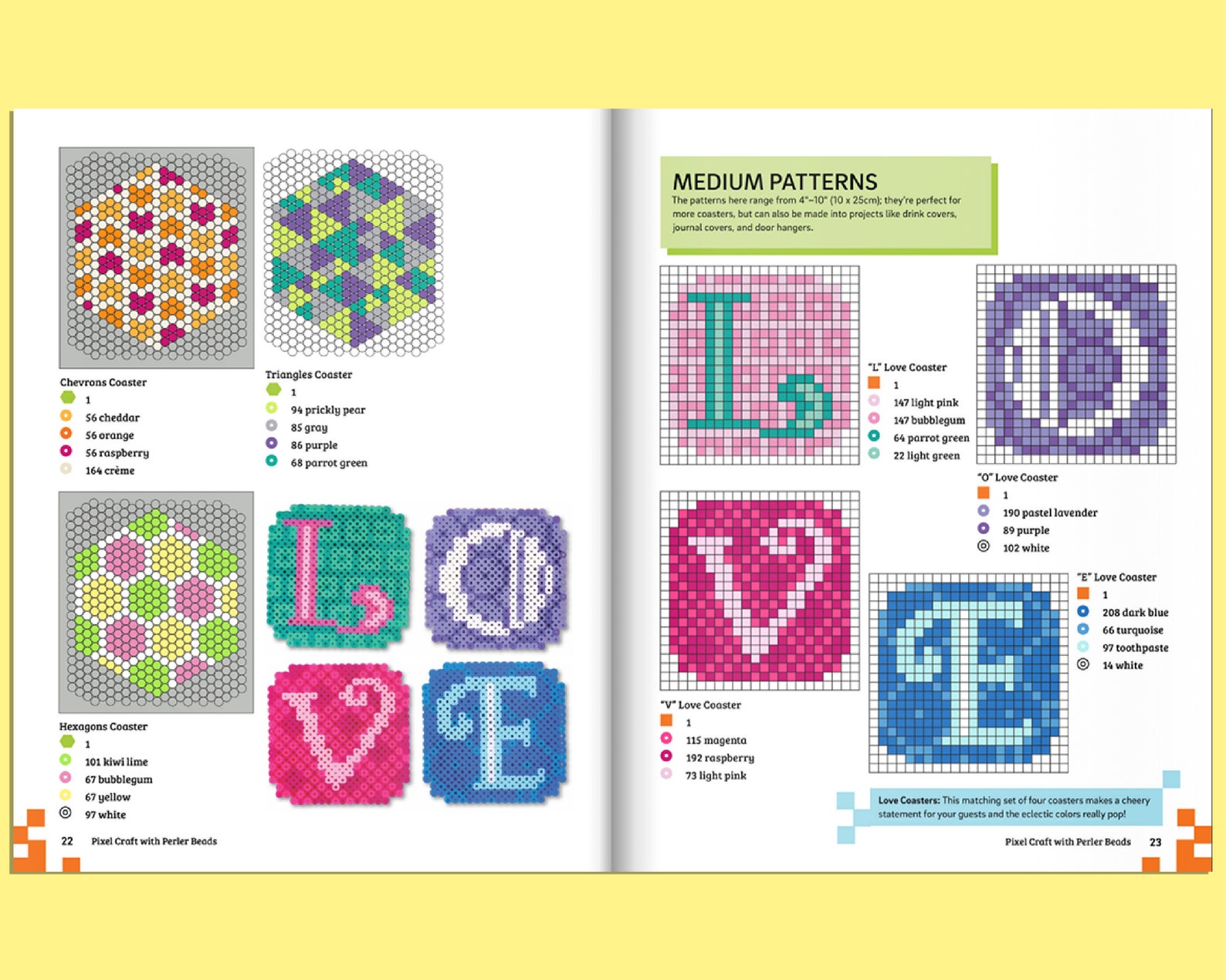Book Pixel Craft With Perler Beads Perler Bead Patterns Etsy