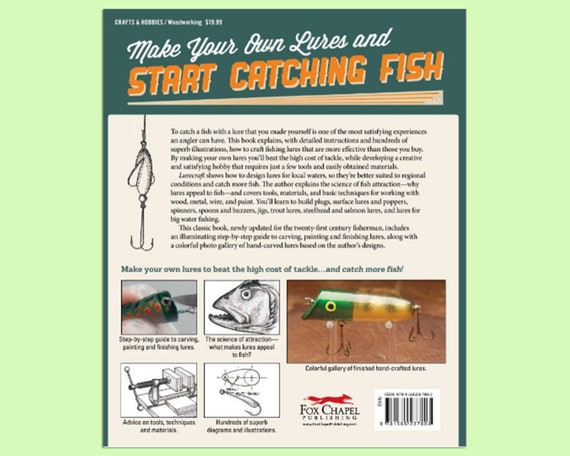 Book: Whittling Folk-art Style Fishing Lures Lure Patterns Lora Irish How to  Make Fishing Lures Woodworker Gift Woodworking Gift -  Canada